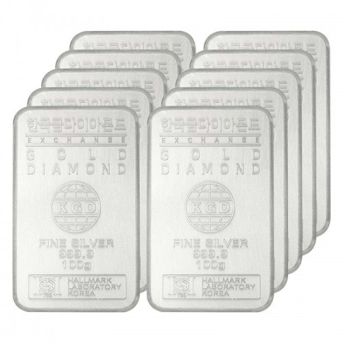 投資用 シルバーバー 1000g (10個) 要約情報及び購入 概要情報および購入